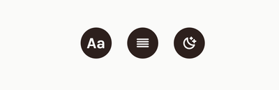 Screenshot of the settings options on this site